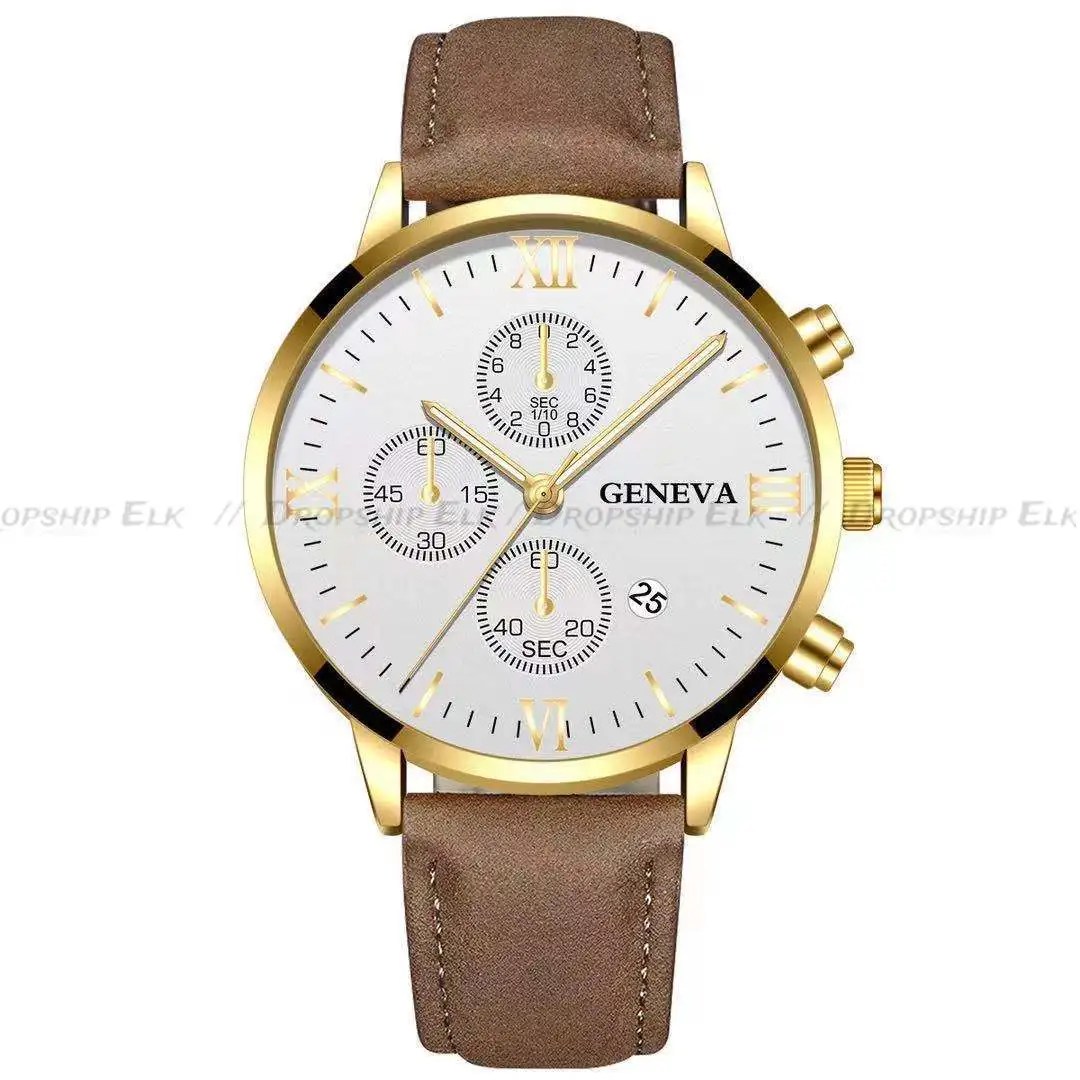 Zwart Quartz Horloge Heren Romeinse Wijzerplaat Horloge Mode Ronde Datum Quartz Horloge Voor Sport Logios Masculino Relojes Para Hombres