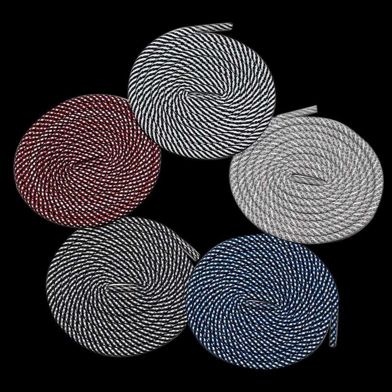 Coolstring Shoe Accessory 4.5MM Spiral Texture Crossed Reflective Tape 120-180Cm Adults Light Reflect Rope Affordable Wholesale