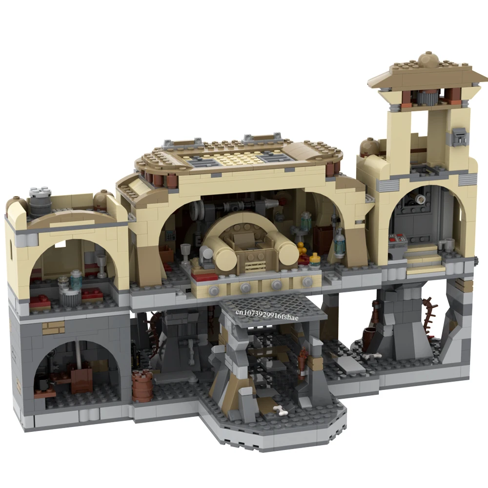 Nieuwe Beroemde Ruimtefilmscène Moc Rancor Pit En Troonzaal Diy Creatieve Ideeën Childentoy Birthdaygift Buildingblocks MOC-75326