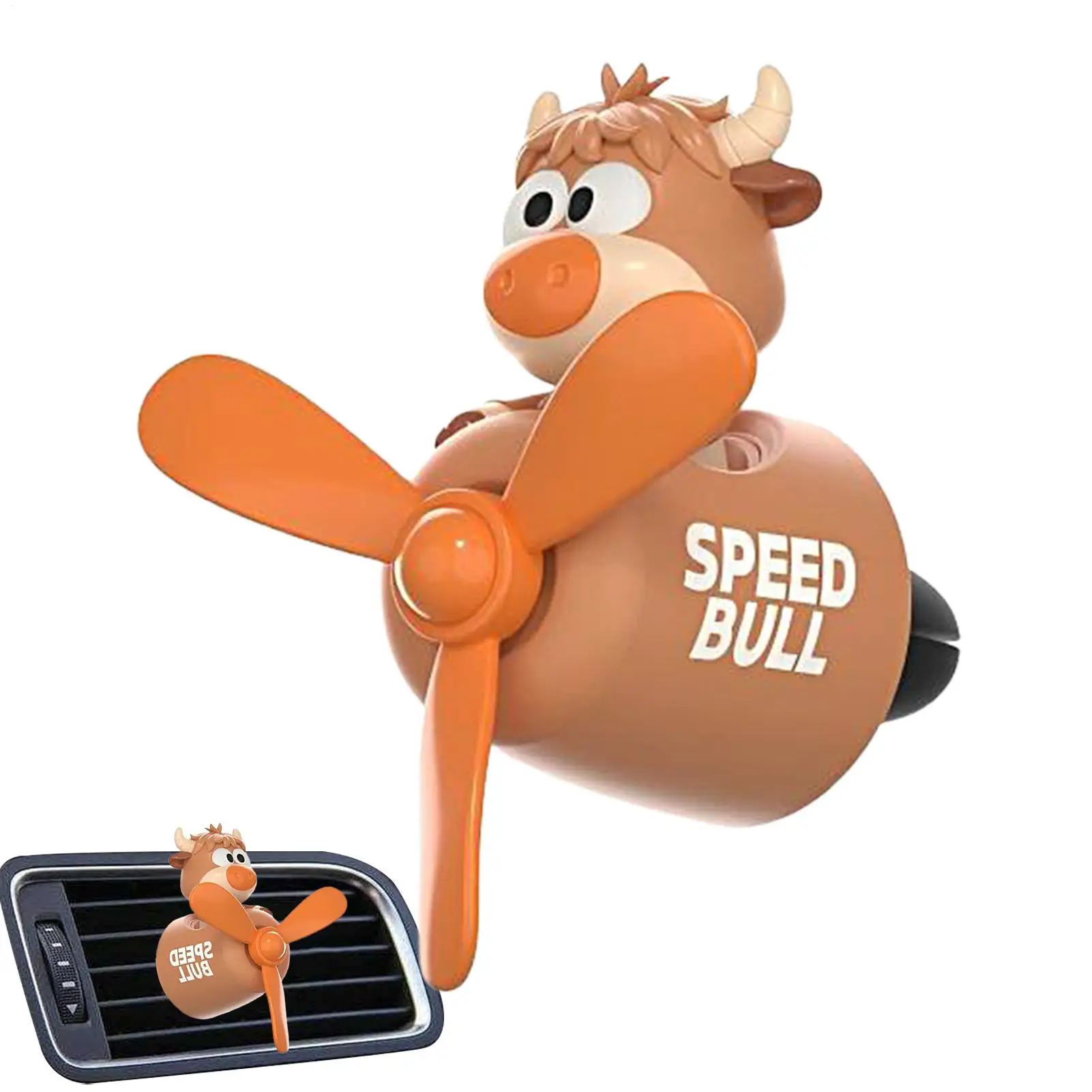 

Милый ароматизатор для автомобиля Speed Bull: вращающийся диффузор-корова для ароматерапии и устранения запахов