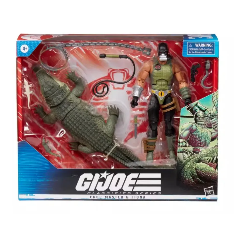 Hasbro Genuine G.I. Joe Croc Master G Fiona 6 Inches Action Figure Toys for Boys Girls Kids Gift Collectible Model Ornaments
