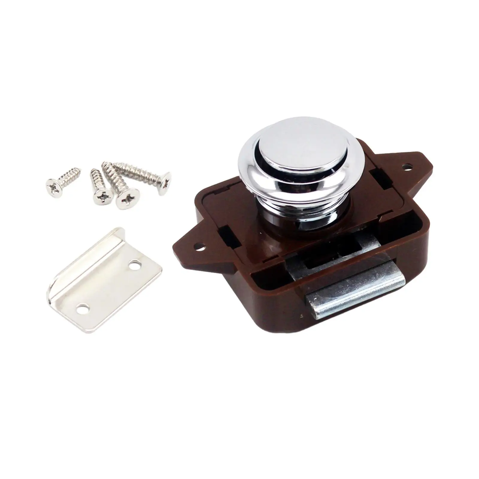 

Cabinet Door Catch Removable Lock Lock Keyless Latch for Camper RV Boat Yacht Home Drawer Knob Accessories