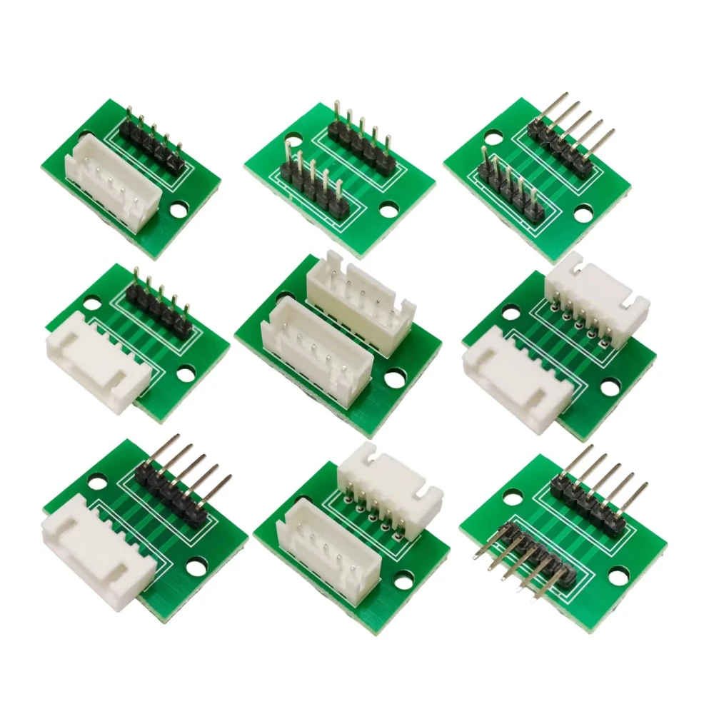 2.54mm Pitch Adapter Board XH2.54 to 2.54mm 5P to 5P Connector Board with Pre-soldered XH2.54 Terminal and Pin Header for DIY