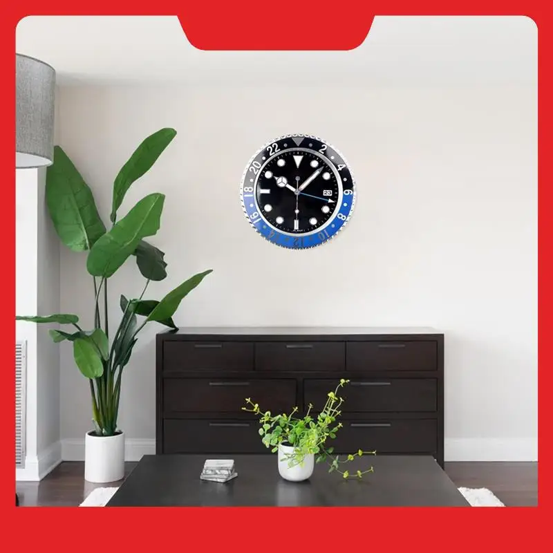 

A32HOT-14 Inches Wall Clock For Living Room Decor Silent Non Ticking Analog Clocks For Dining Room Bedroom Clock Wall Decor