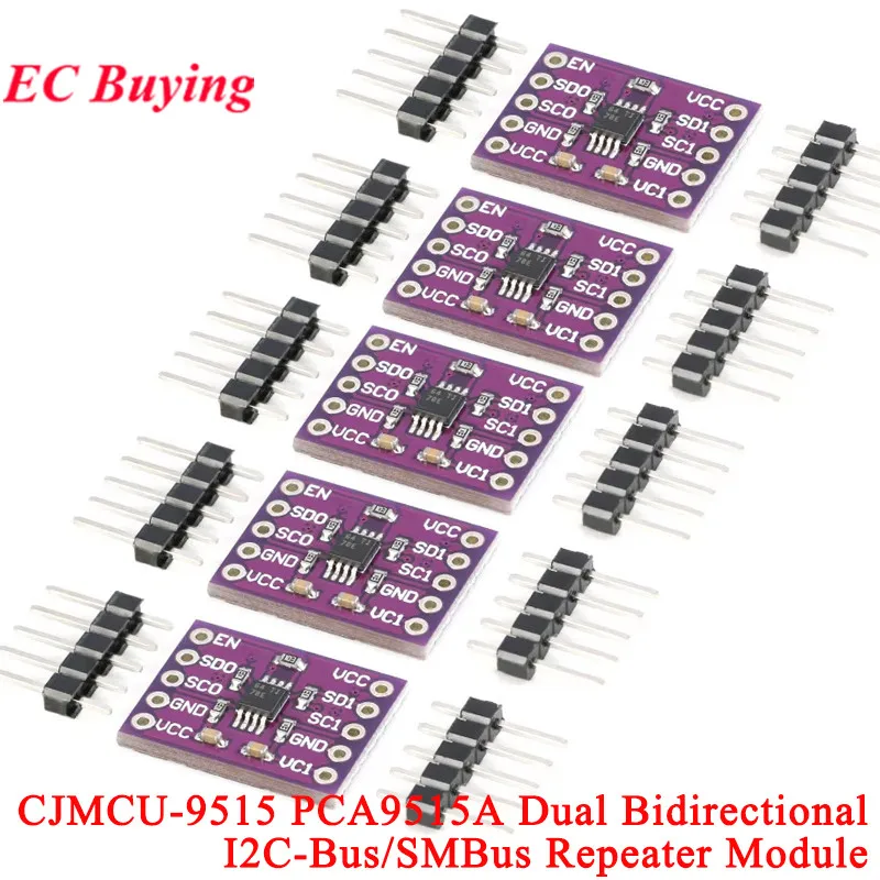 10Pcs/1pc PCA9515A 2 CH Dual Bidirectional I2C IIC Bus SMBus Repeater Board Module CJMCU-9515 I2C Buffer Max Frequency 400KHz