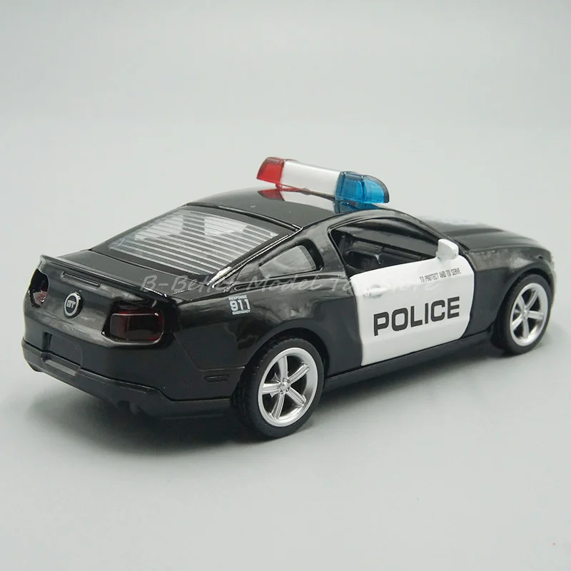 1:43 Diecast Metal Model Toy Mustang 2015 Police Patrol Wagon Pull Back Car