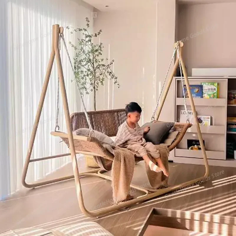 

Hanging Chair Street Patio Swings Suspended Shaking Terrace Loungers Rocking Patio Swing Hammock Outdoor Furniture Trapezio