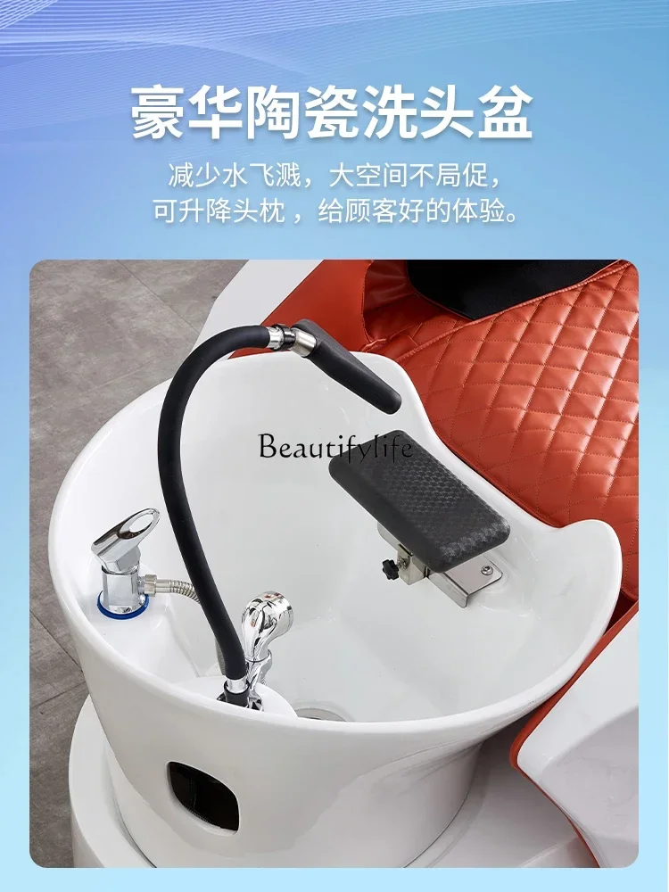 Intelligent Electric Massage Shampoo Bed Automatic Water Circulation Head Therapy Massage Couch