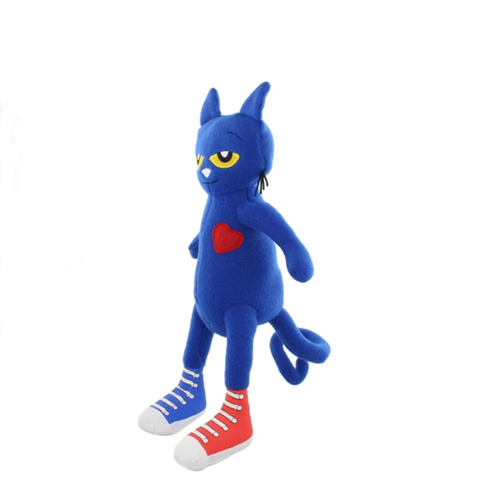 25cm Pete Cat Plush Toy Cartoon Pete Cat Preschool Education Book Plush Doll Cute Blue Cat Baby Sleeping Stuffed Doll Toys