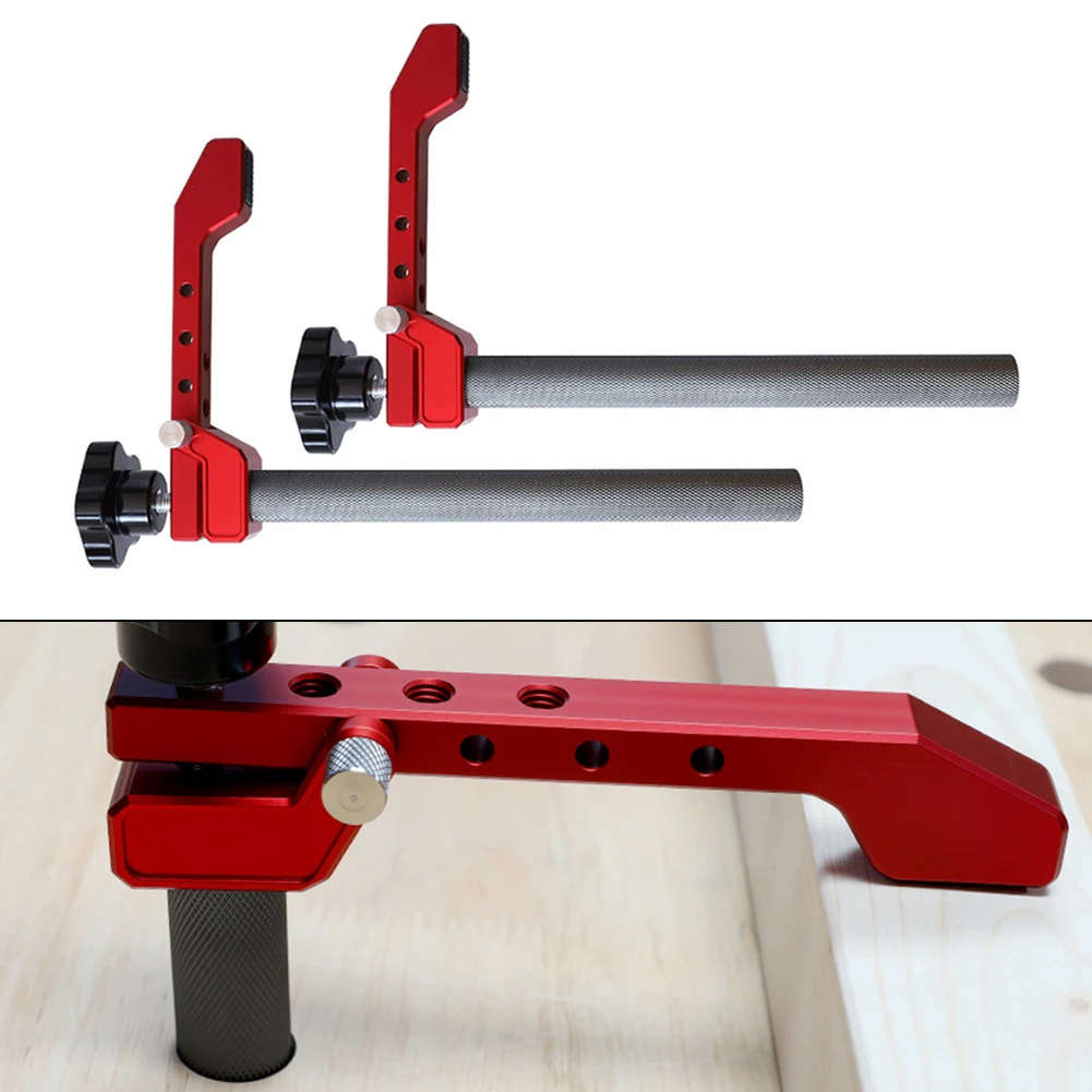 1pc Woodworking Desktop Quick Positioning Clamp Aluminum Alloy 19/20mm Extended Platen Workbench Fixing Clamp Tools