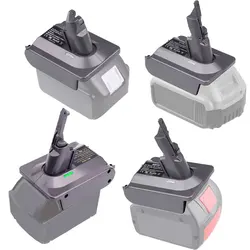 Ryobi 18V 배터리 용 Bosch 용 Milwaukee 용 Dewalt 용 Makita 용 어댑터 Dyson V6 V7 V8 진공 청소기 사용으로 변환