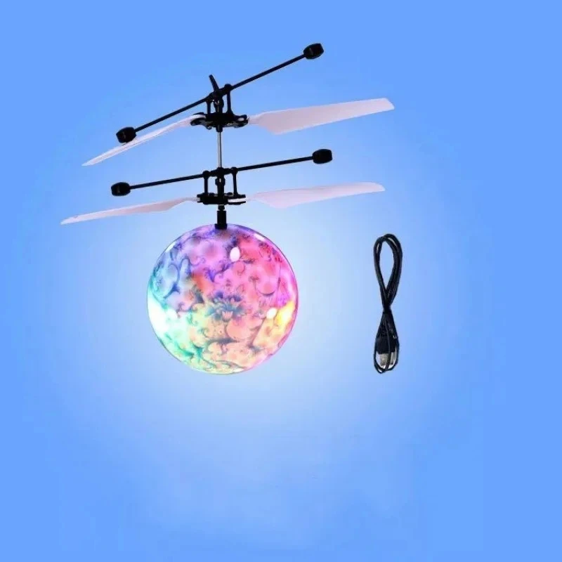 Flying Ball Boomerang Fly Orb Magic With LED Lights Drone Kids Toys Hover Ball Nova Orb Flying Spinner Fidget Family Toys Gifts