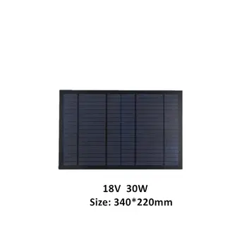 6V 9V 18V mini solární systém pro nabíječky mobilních telefonů přenosné 10W 20W 30W solární panel baterie nabíječky mobilních telefonů kempování 10 nejlepší prodej 9V solární panel - №7