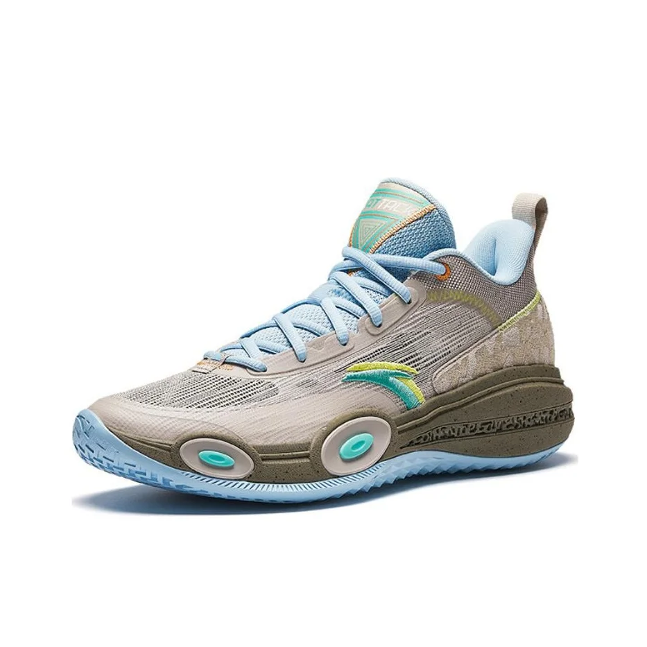 Anta Raid 1 Low top Basketball Shoes Men's Gray 112421109-4