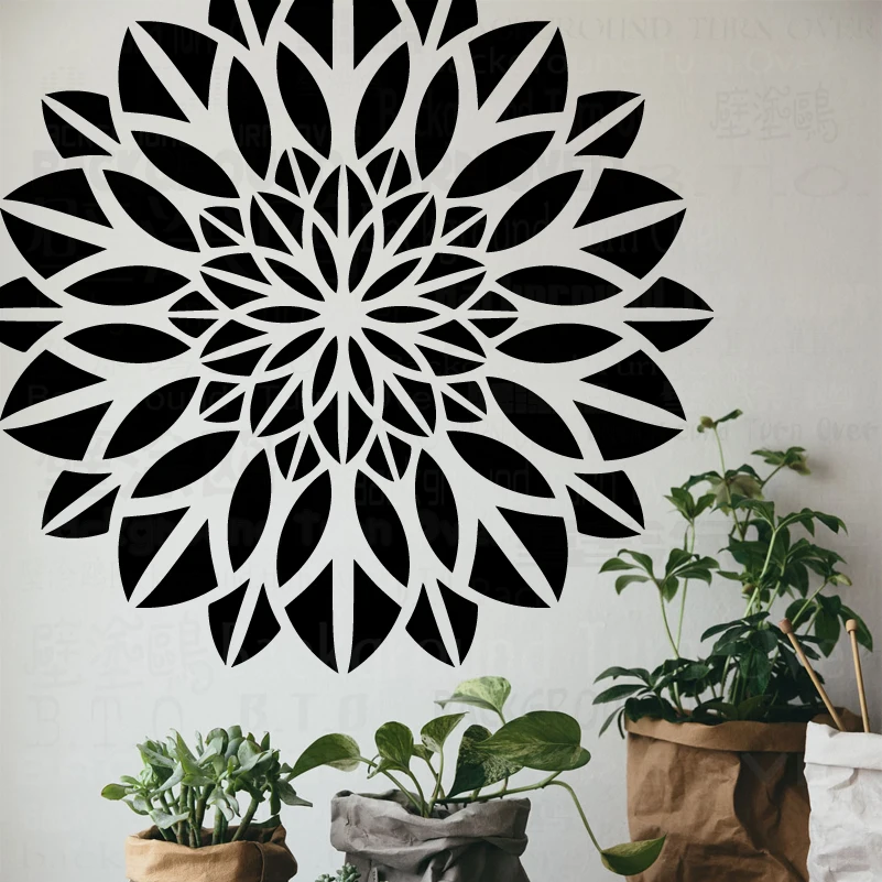 90cm - 130cm Stencil Decor Wall Decorative Template To Paint For Painting Plaster Putty Huge Giant Mandala Ceiling Round S209