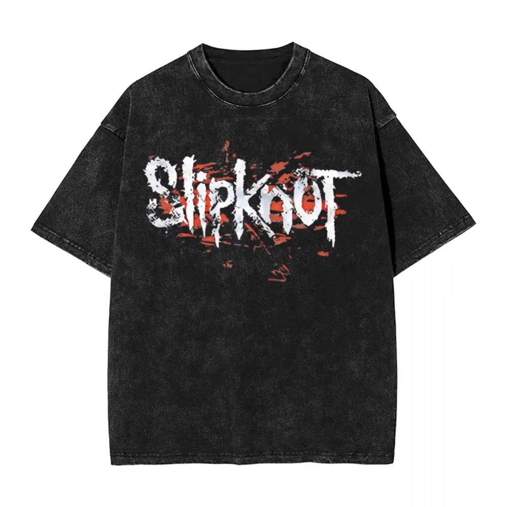 Prepare for Hell Tour Slipknots T Shirts Washed Short Sleeve T-Shirts Mental Band for Men Women Streetwear Graphic Tops Tees