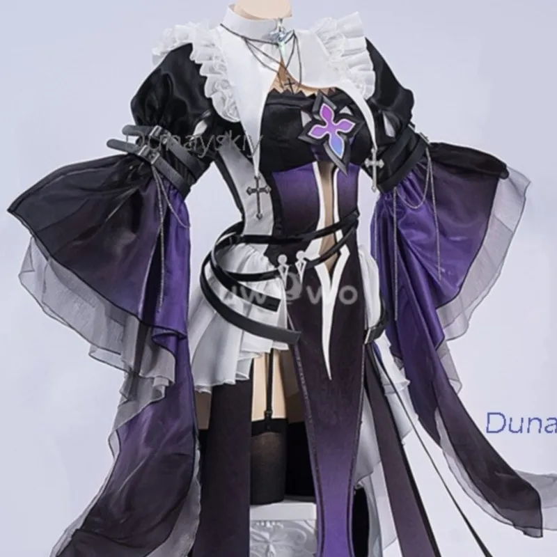 

Anime Game Cosplay Series: Honkai: Star Rail Black Swan Eden Of Blessed Insigh Nun full costumes and sets