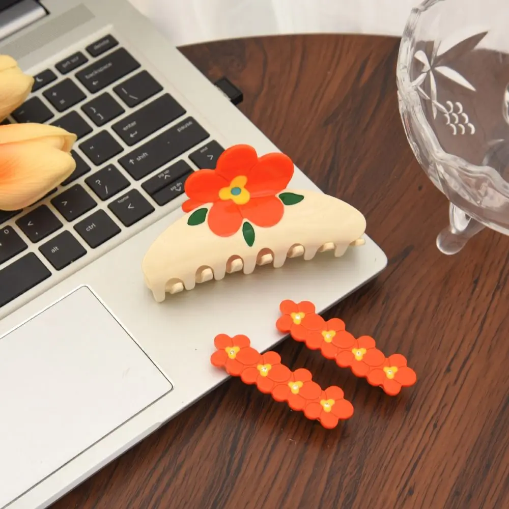 الملونة زهرة خلات مشبك شعر حجر الراين دبوس الشعر حمض الخليك القرش كليب إكسسوارات الشعر أغطية الرأس ساكورا المشابك الصيف