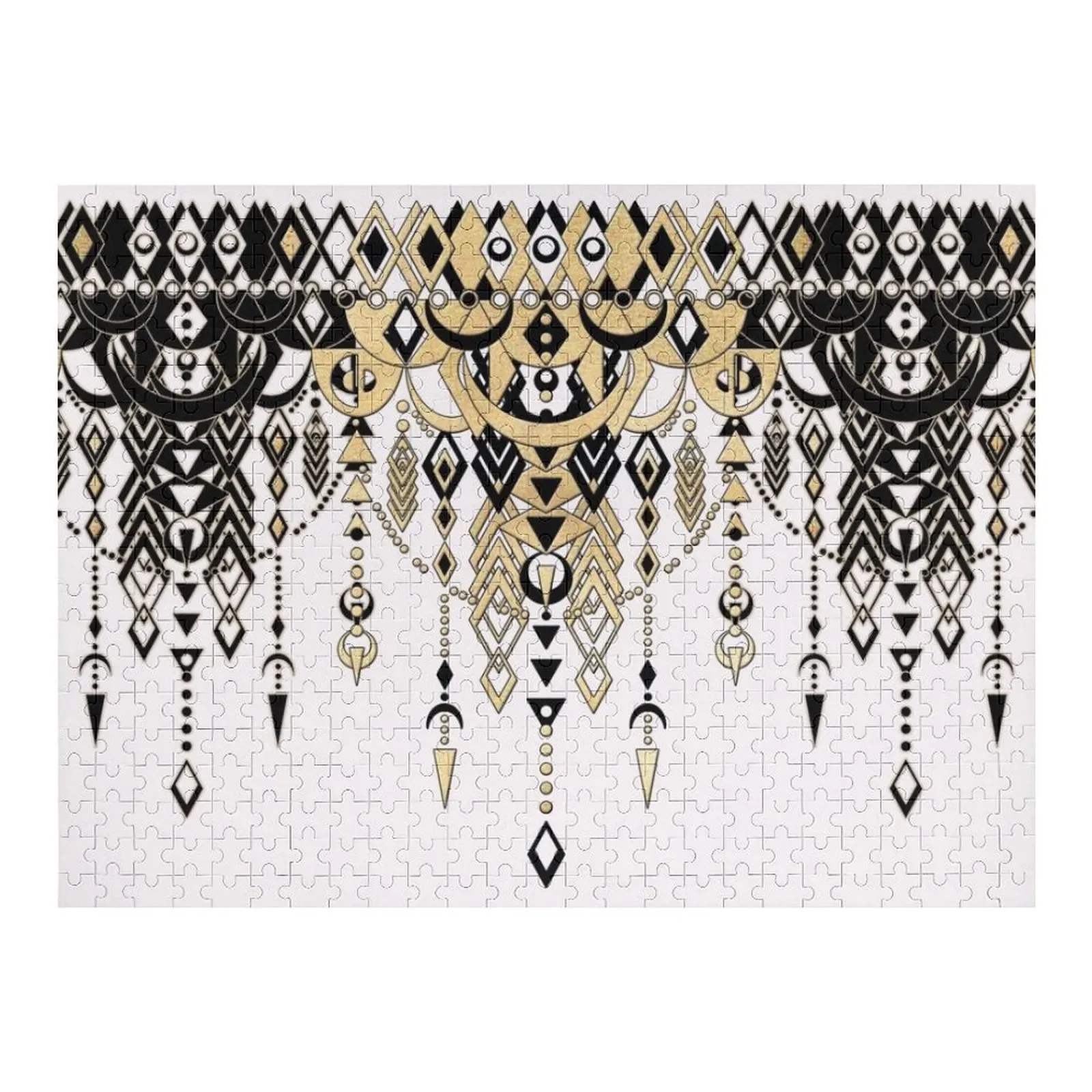 

Современный деко в черном и кремовом пазле, персонализированный подарок, персонализированные подарки для детей, персонализированные игрушки, деревянные коробки, головоломка