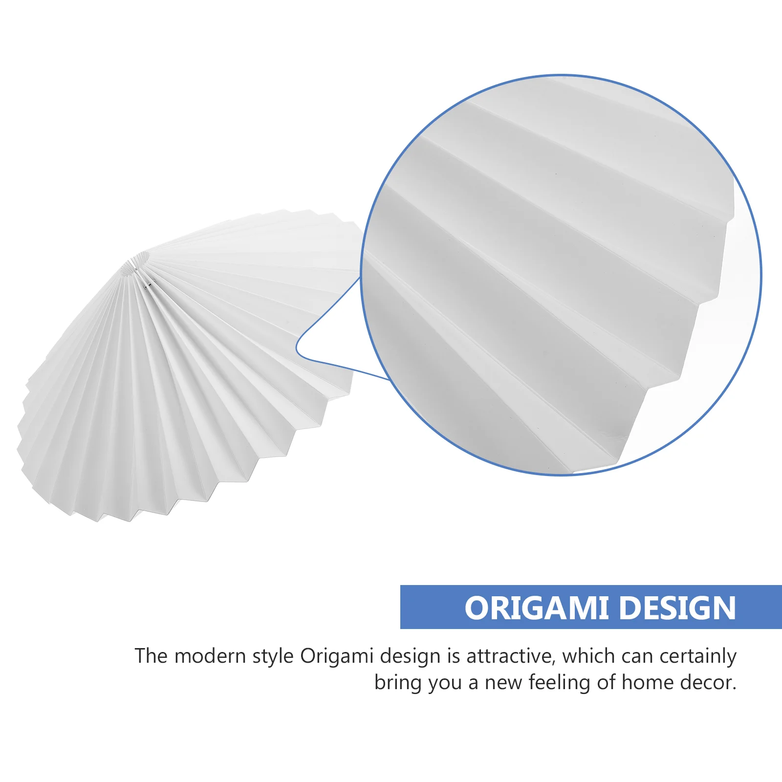 Ceiling Origami Lantern Shade Child Lamp Pleated Paper Lampshade Magnet Magnetic