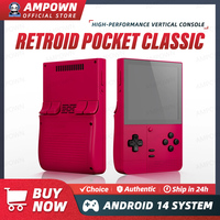 Retroid Pocket Classic Handheld Game Console 3.92'' AMOLED Screen Android14 OS Snapdragon G1 Gen2 Active Cooling Fast Charging