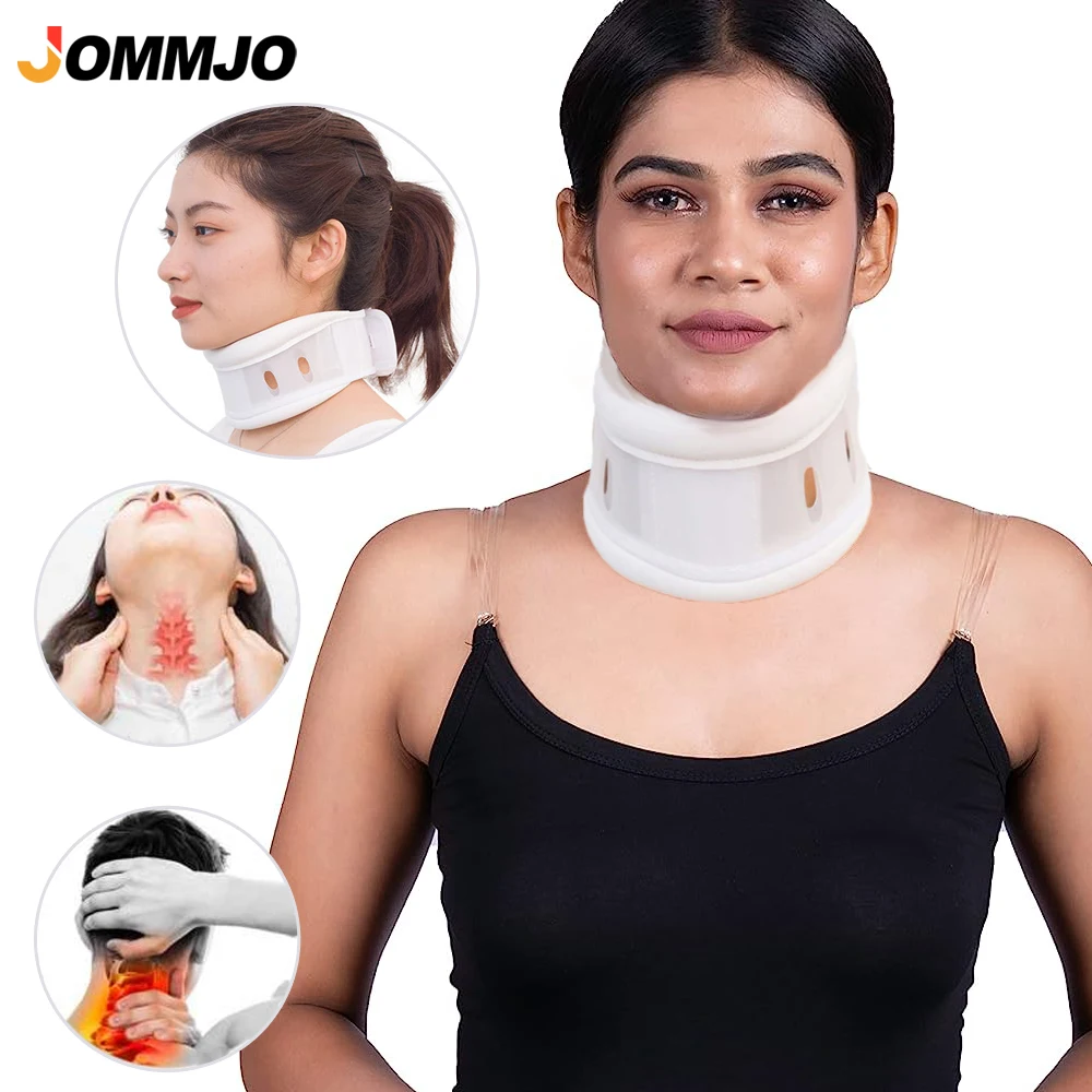 

JOMMJO Cervical Neck Brace Collar with Chin Support for Stiff Relief Cervical Collar Correct Neck Support Pain Bone Care Health