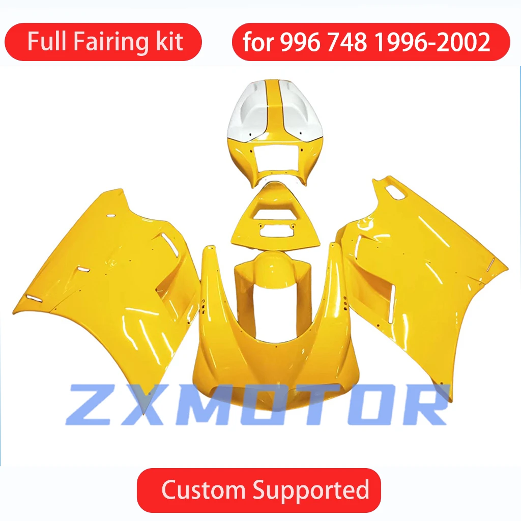 

Moto Parts Fairing Kit 748 1996 1997 1998 1999 2000 2001 2002 Yellow Fairings Injection Motorcycle Complete for DUCATI 996 96-02