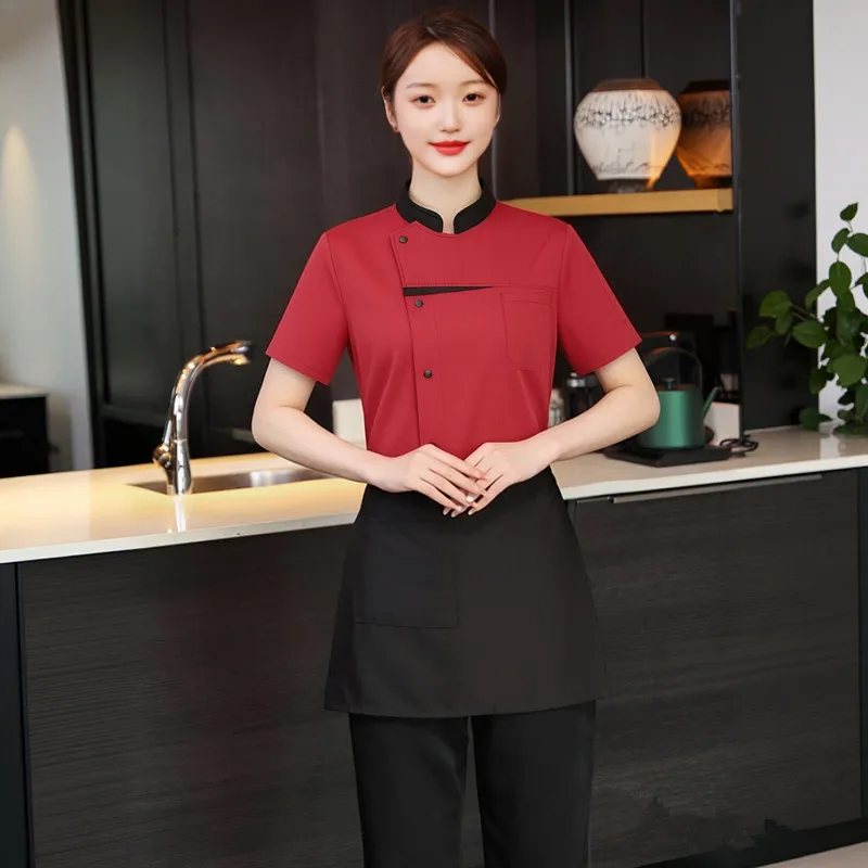 

Профессиональные рубашки для поваров, униформа для отелей и ресторанов, куртки с длинным и коротким рукавом, пальто для кухни, выпечки, пекарни, униформа для поваров, униформа для мужчин и женщин, униформа для официантов