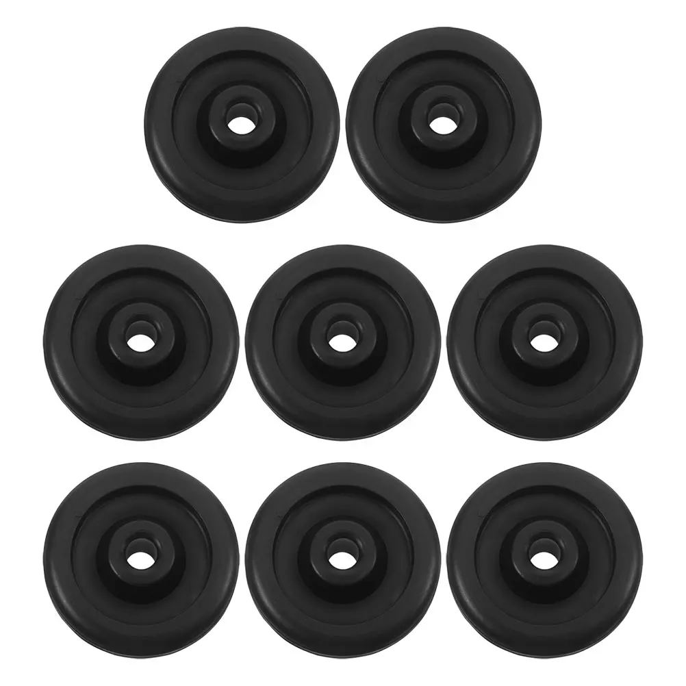 8 قطعة عجلات دوارة لصالة الألعاب الرياضية 8 مللي متر القطر الداخلي عجلات بلاستيكية ل مفرغة ممارسة الدراجة هادئة دائم استبدال اللياقة البدنية #1