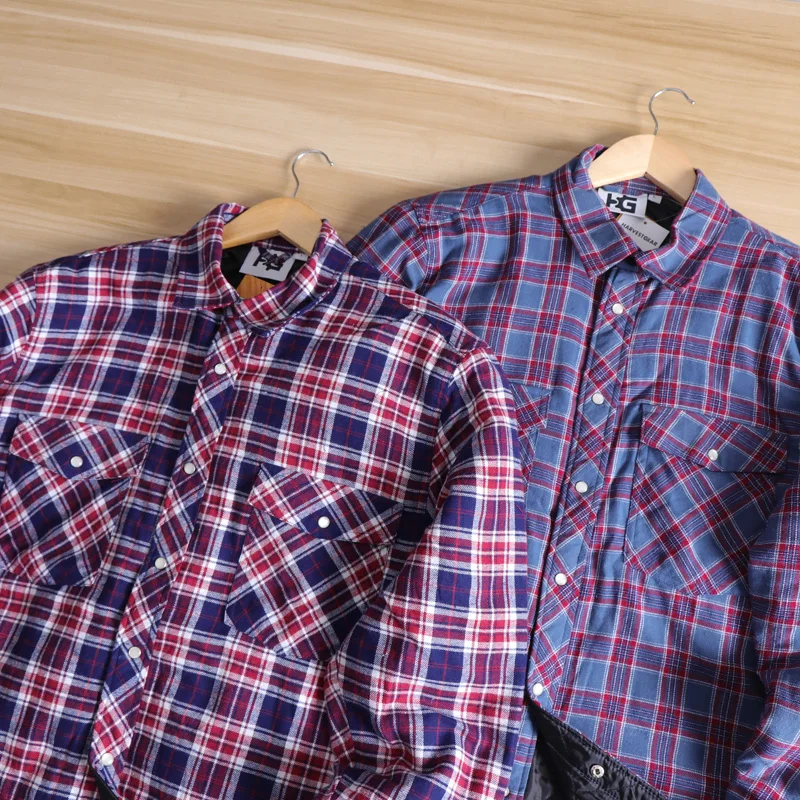 Męski płaszcz w kratę plus size, długi rękaw, luźny krój vintage, jesienno-zimowy, gruby płaszcz bawełniany, odporny na zużycie, do noszenia na co dzień.