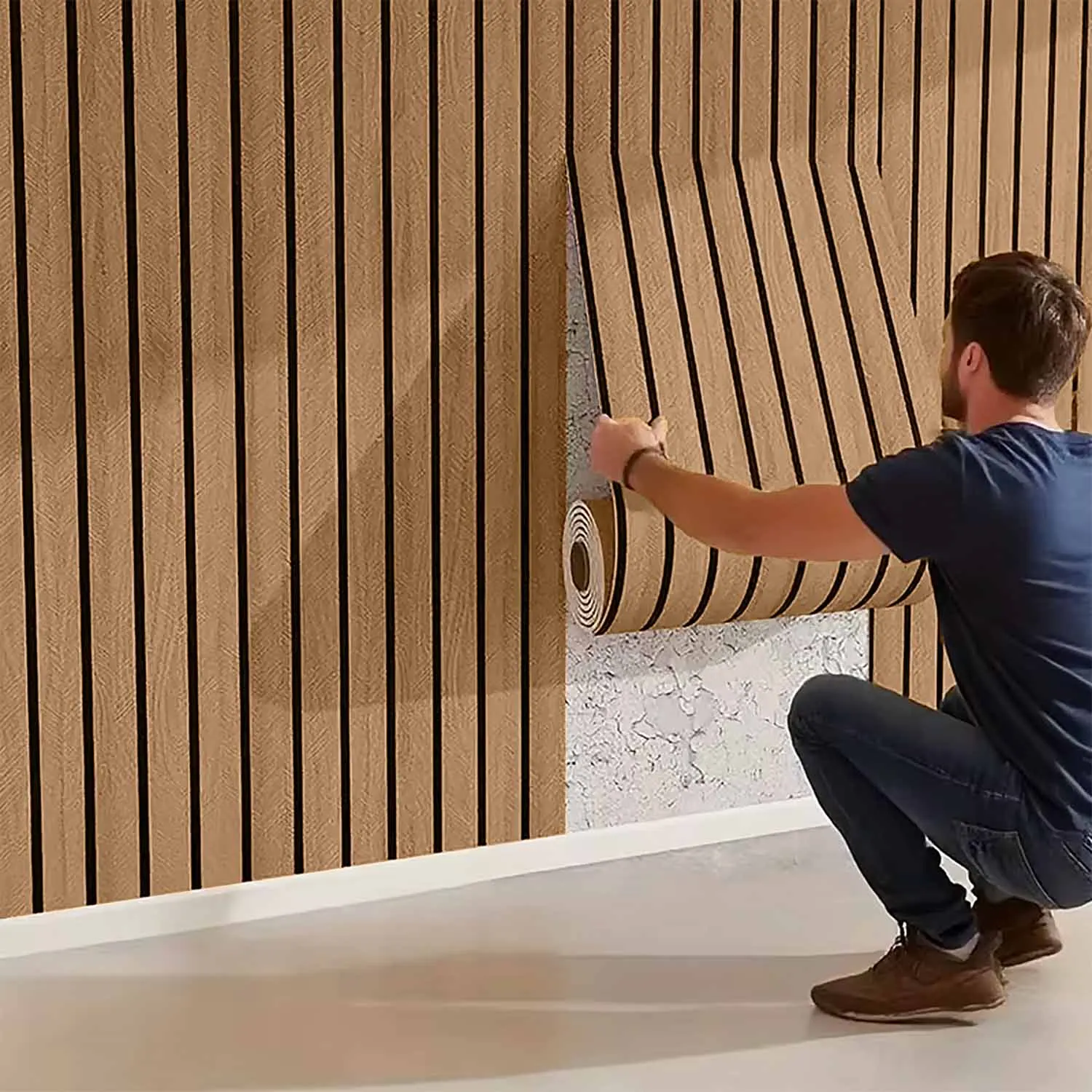 Suitable For Bedroom And Living Room Decoration And Home Décor Self-Adhesive Peelable PVC Wallpaper For Wall Coverings.