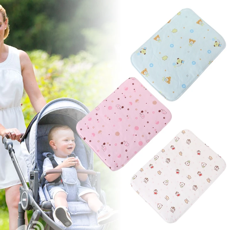 Baby Changing Pad Reusable Waterproof Stroller Diaper Folding Soft Mat Washable