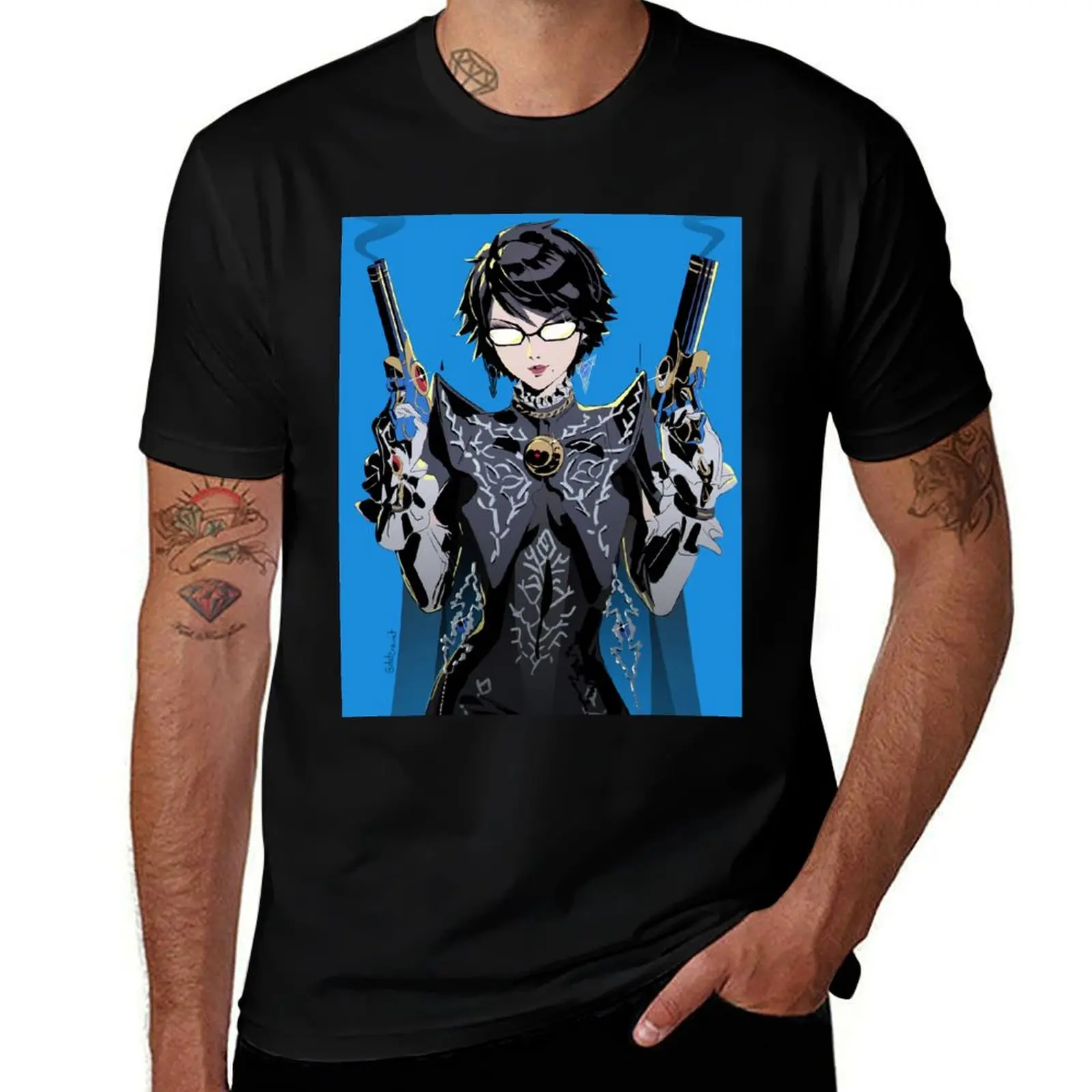 

man T-Shirt graphic Bayonetta cotton t t shirt shirt man personalised shirt t