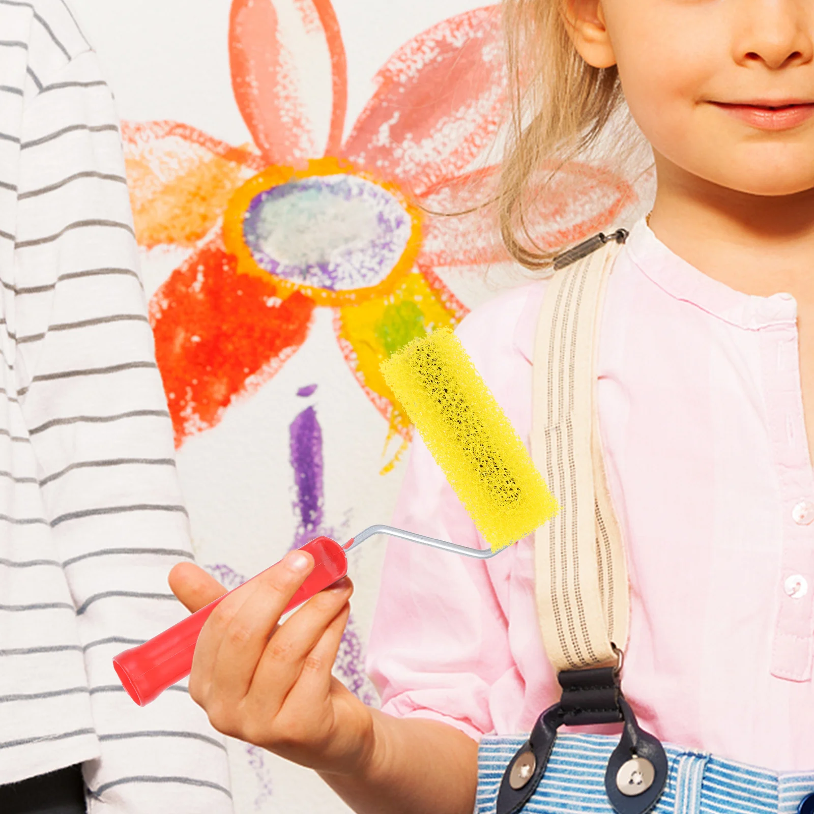 

10Pcs Texture Wall Art Paint Roller Brush Medium Sponge Embossing Roller for Household Decorative Painting Tools