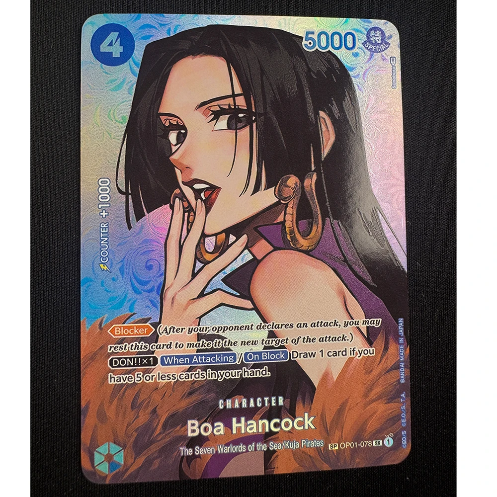 Anime characters ONE PIECE Boa Hancock Monkey D Luffy DIY Homemade Xtreme leader Collection card Christmas birthday gift toys