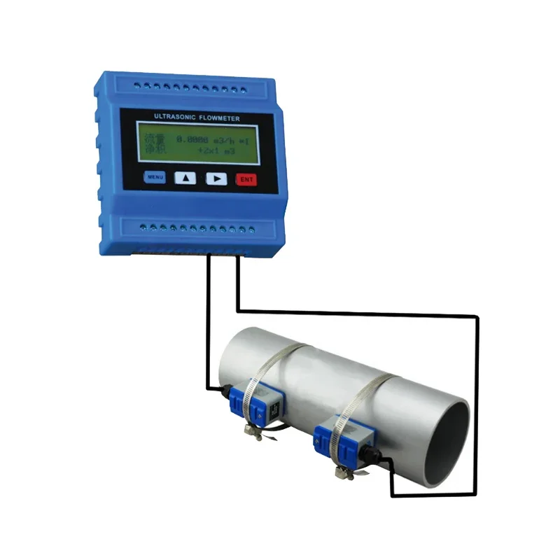 Digital Ultrasonic Water Flow Meter With Sensor