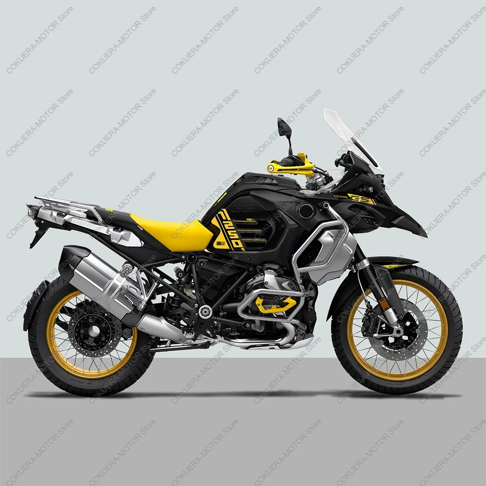 Tank Pad Stickers For BMW R 1250 GS Adventure 40th 2021 2022 Motorcycle 3D Epoxy Resin Protection Sticker Kit 3D stickers