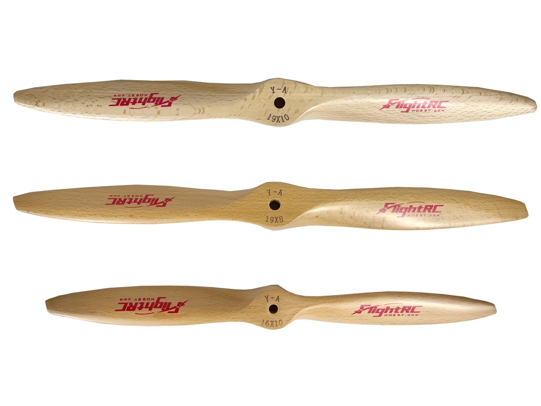 CW Wooden Prop Beech Wood Propeller 2-blade For Gas RC Airplane 23x8 23x10 24x8 24x10