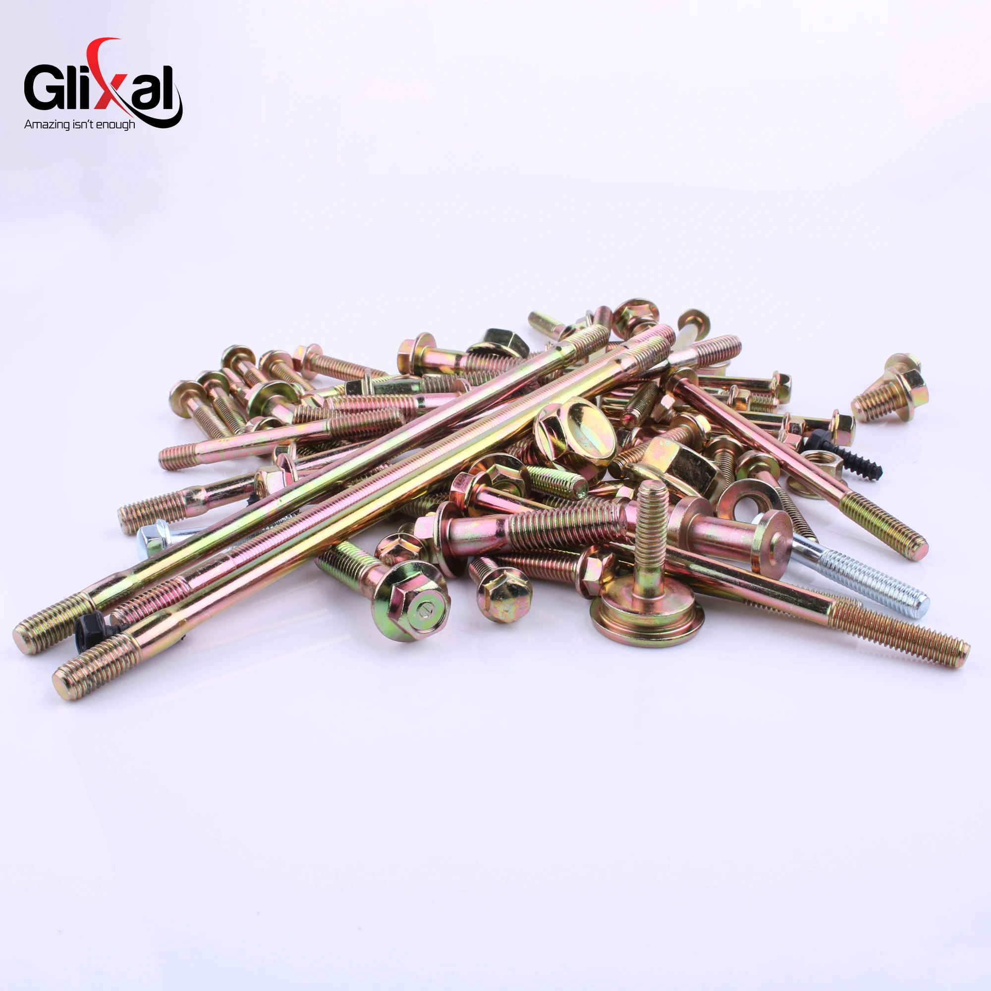 Glixal GY6 49cc-100cc Complete Engine Bolt And Nut Set for 139QMB 147QMD Scooter Moped ATV Go-Kart - Motorcycle Hardware Kit - view 3