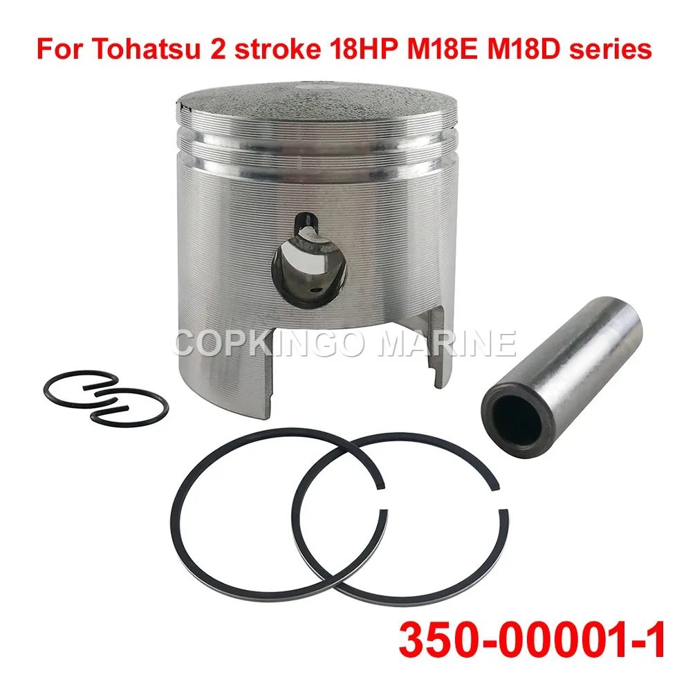 

Boat Piston Kit Std 350-00001-0 60mm For Tohatsu Outboard 2T18HP M18E M18D series