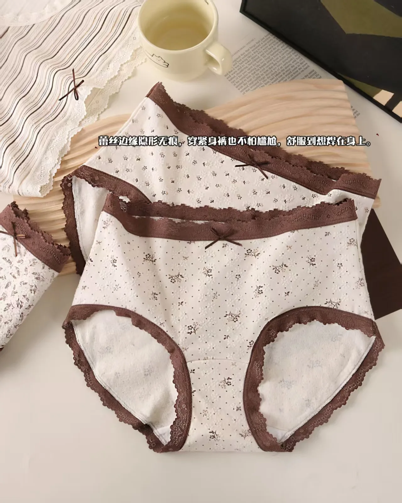 new girls underwear 4pc/lot middle waist sport fashion briefs young girl panties Teenagers wholesales students M L XL flower