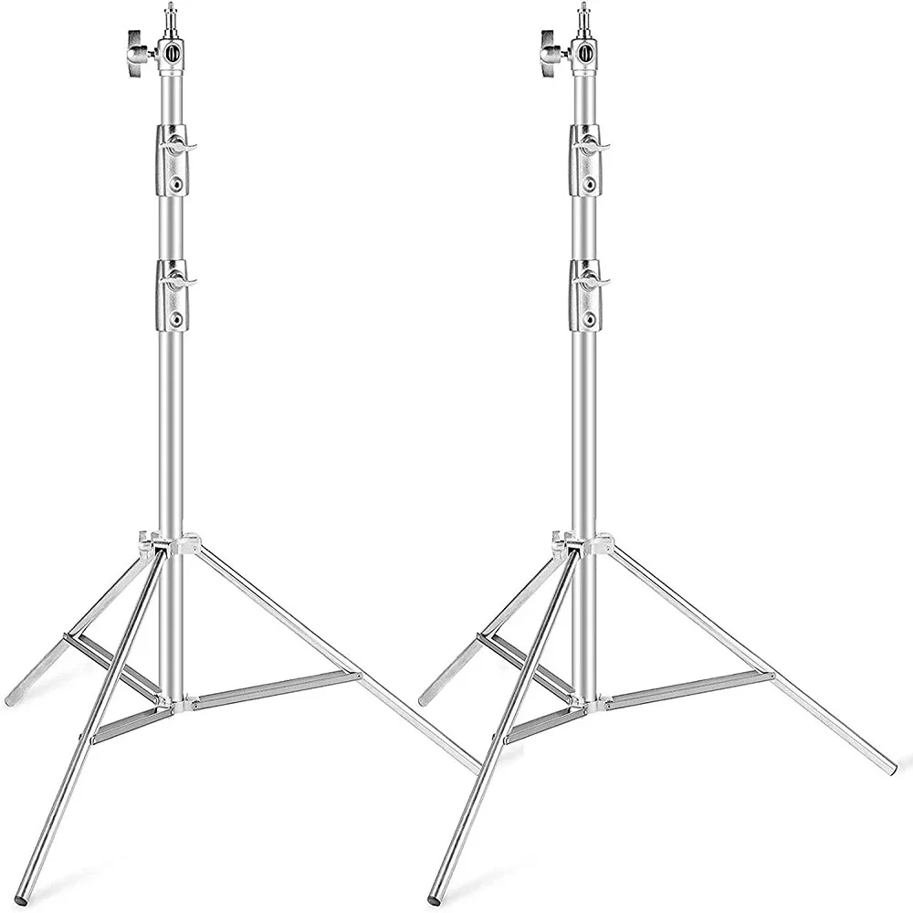 Selens Adjustable Stainless Steel Light Stand 280cm Heavy Duty Tripod Stand For Photography Softbox Photo Studio Accessories