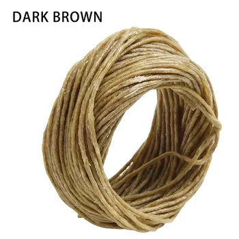 100% 유기농 대마 심지, 양초 만들기 조명용 천연 밀랍 심지, DIY 점화 로프, 33 FT 잘 코팅, 1 롤 