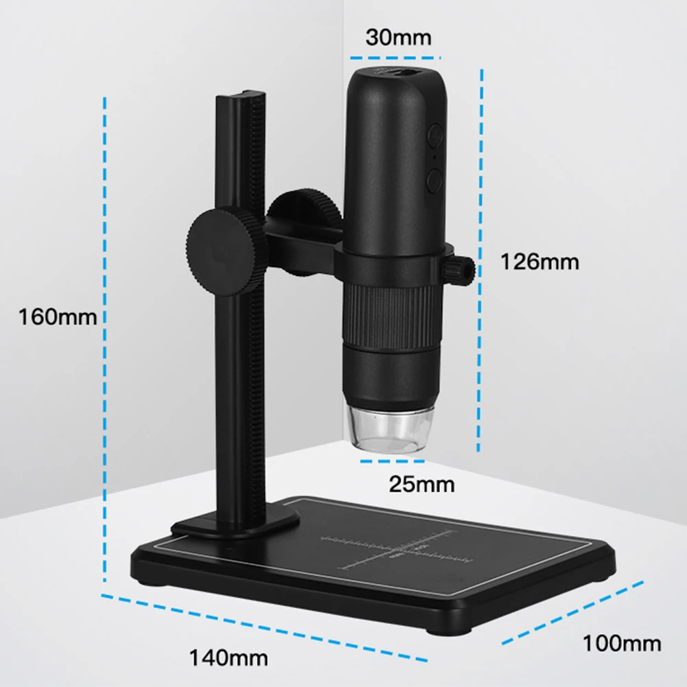 1000X Electronic Microscope Endoscope 8 LED WIFI HD Inspection Camera with Lift Stand Zoom Camera Magnifier for PC Cell Phone