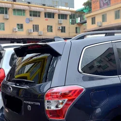 For Subaru Forester Spoiler 2013-2016 ABS Plastic Unpainted Color Rear Roof Spoiler Wing Trunk Lip Boot Cover Car Styling