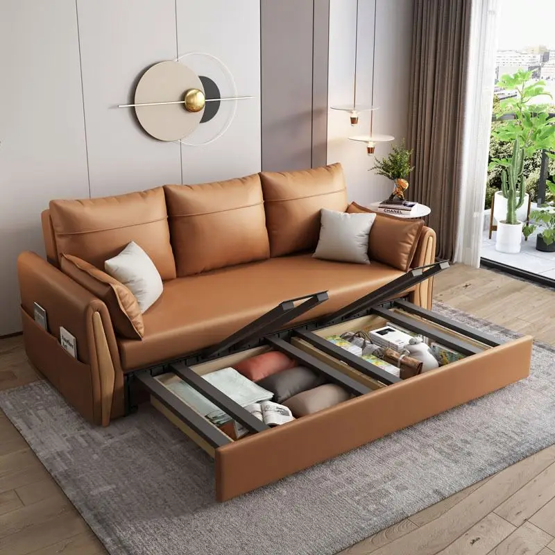 2026 GEDO High Quality Multifunctional Folding Sofa Bed With Storage Pull Out Extended Sofa For Small Space