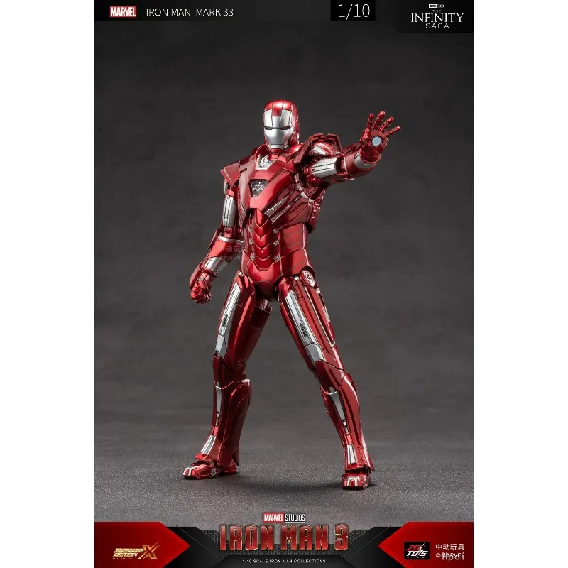 

Оригинальная фигурка MARVEL IRON MAN Iron Man MK33 1/10, не блестящая, аниме-стиль, модель, украшение, подарок