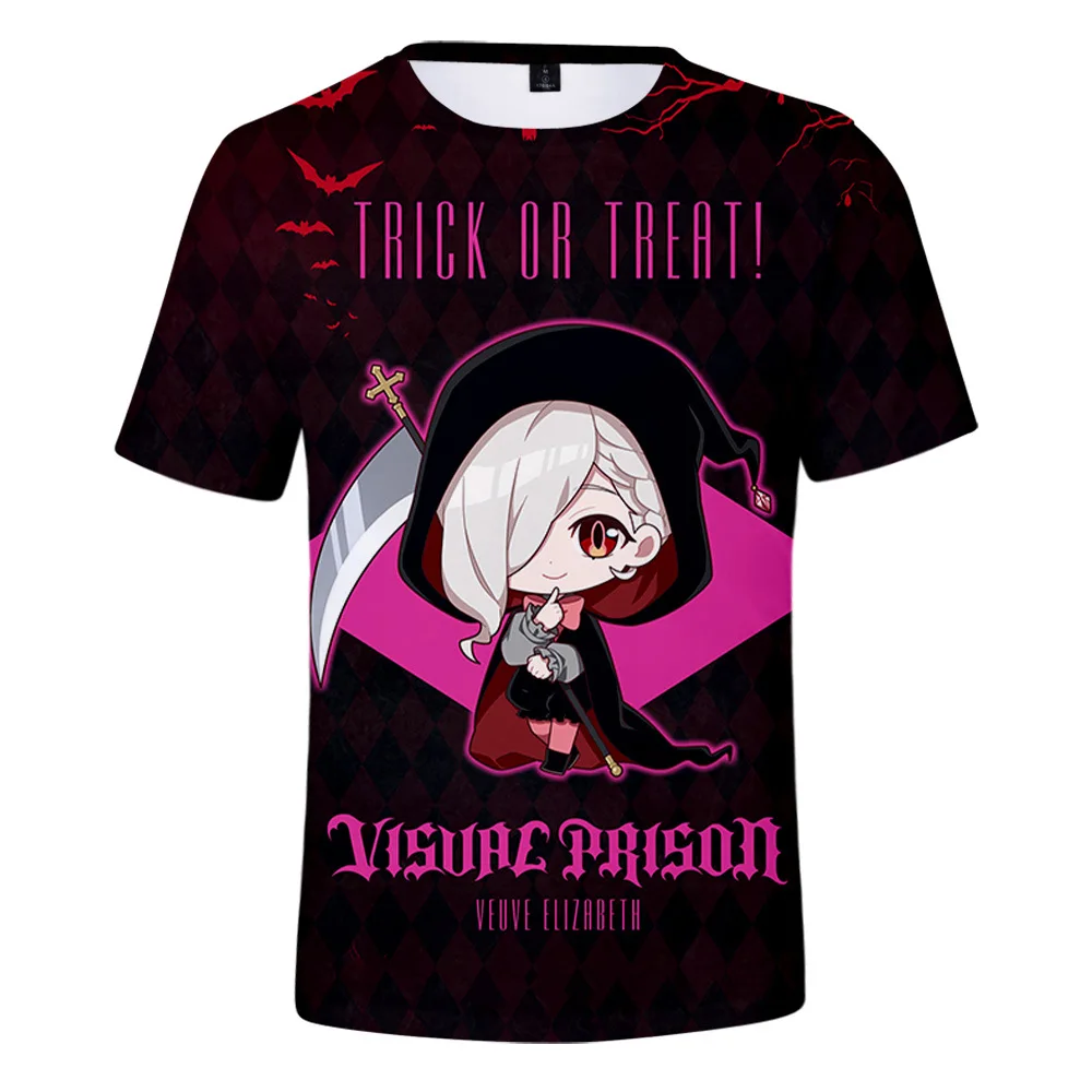 2024 Visual Prison Tshirt Fashion Short Sleeve Casual T shirt Harajuku Pullover Cosplay T-Shirt New Unique T shirt Tops