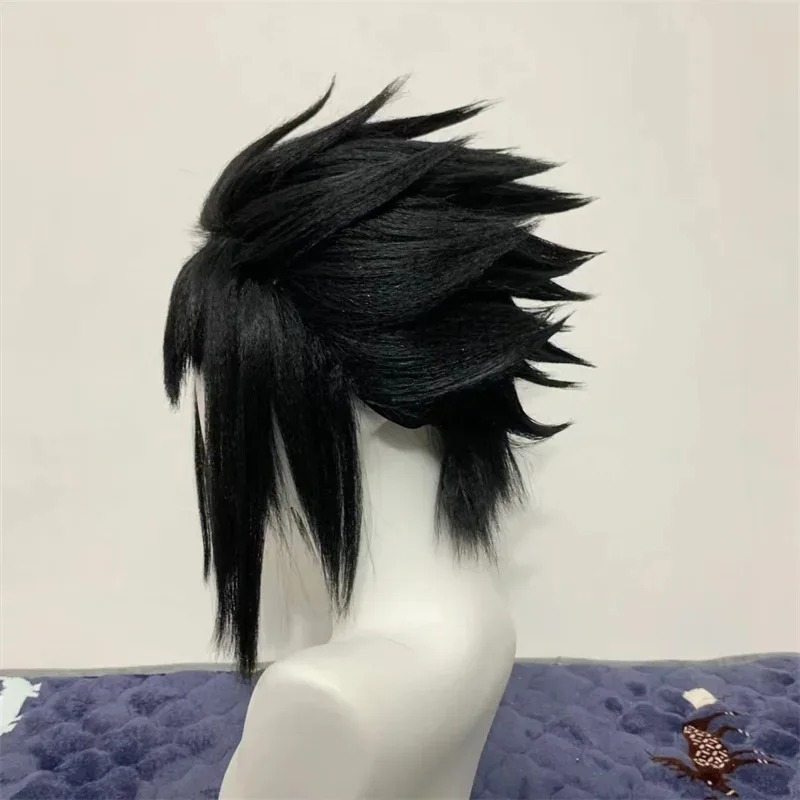 2025 11 호카게 닌자 사스케 코스프레 합성 짧은 스트레이트 애니메이션 코스어 고열사 헤어 고품질 가발 할로윈