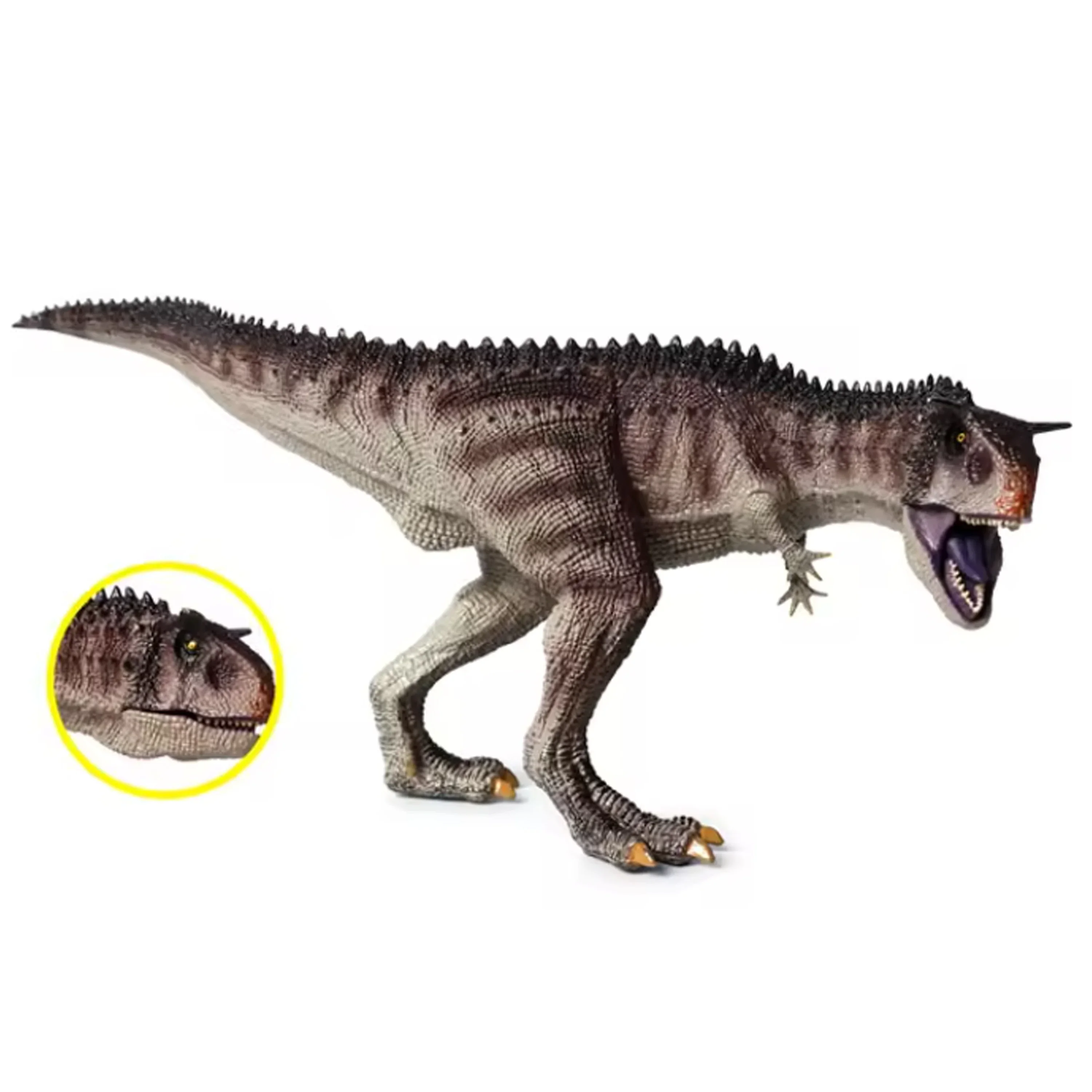 New Jurassic Carnotaurus Static Model Jurassic Park Movie Animal Decoration Collect Halloween Christmas Birthday Gift Kids Toy